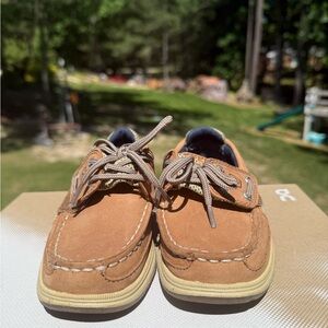 Sperry Tan Moccasins Classic Casual Boat Shoes sz 10